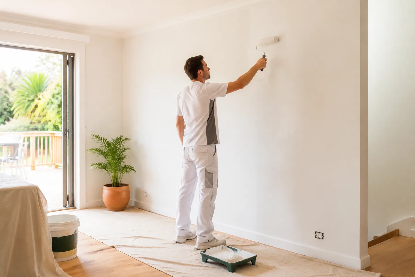 Painting & Plastering service illustration
